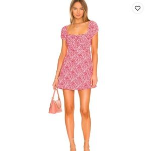 Lovita Mini Dress in Almona Floral Print - size 4